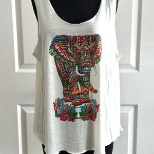 Colorful Elephant Graphic
Tank T-Shirt
